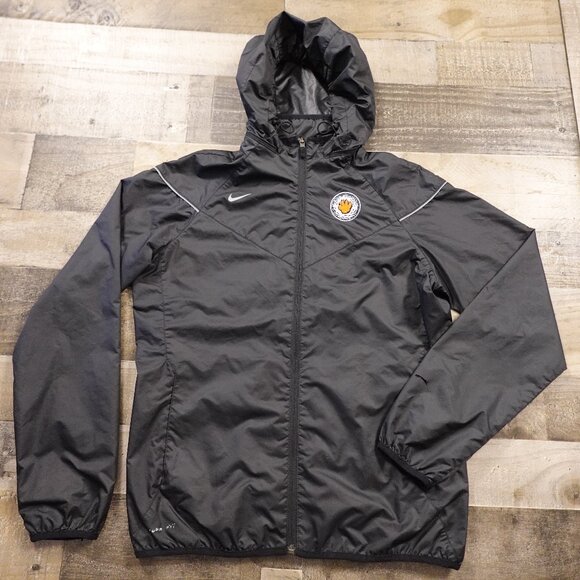 Nike Storm-FIT Hooded Jacket Men’s Medium Black Windbreaker Athletic - Picture 1 of 13